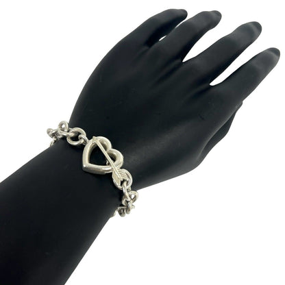 Tiffany & Co Vintage Heart Arrow Bracelet 925 Sterling Silver — view 2
