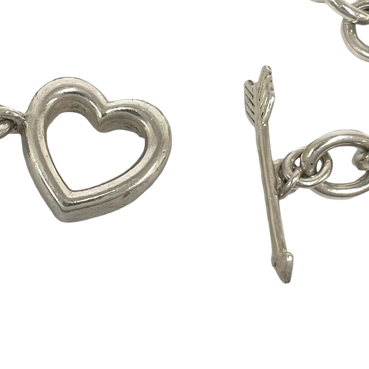 Tiffany & Co Vintage Heart Arrow Bracelet 925 Sterling Silver — view 4