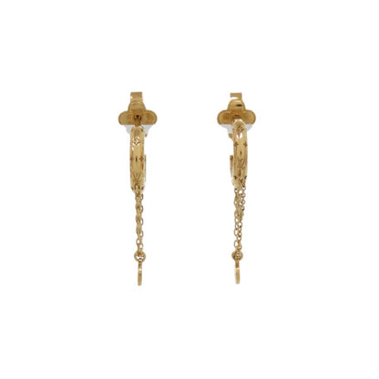 Louis Vuitton Boucles d'Oreilles Mini Hoop Earrings Metal Gold — view 4