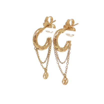 Louis Vuitton Boucles d'Oreilles Mini Hoop Earrings Metal Gold