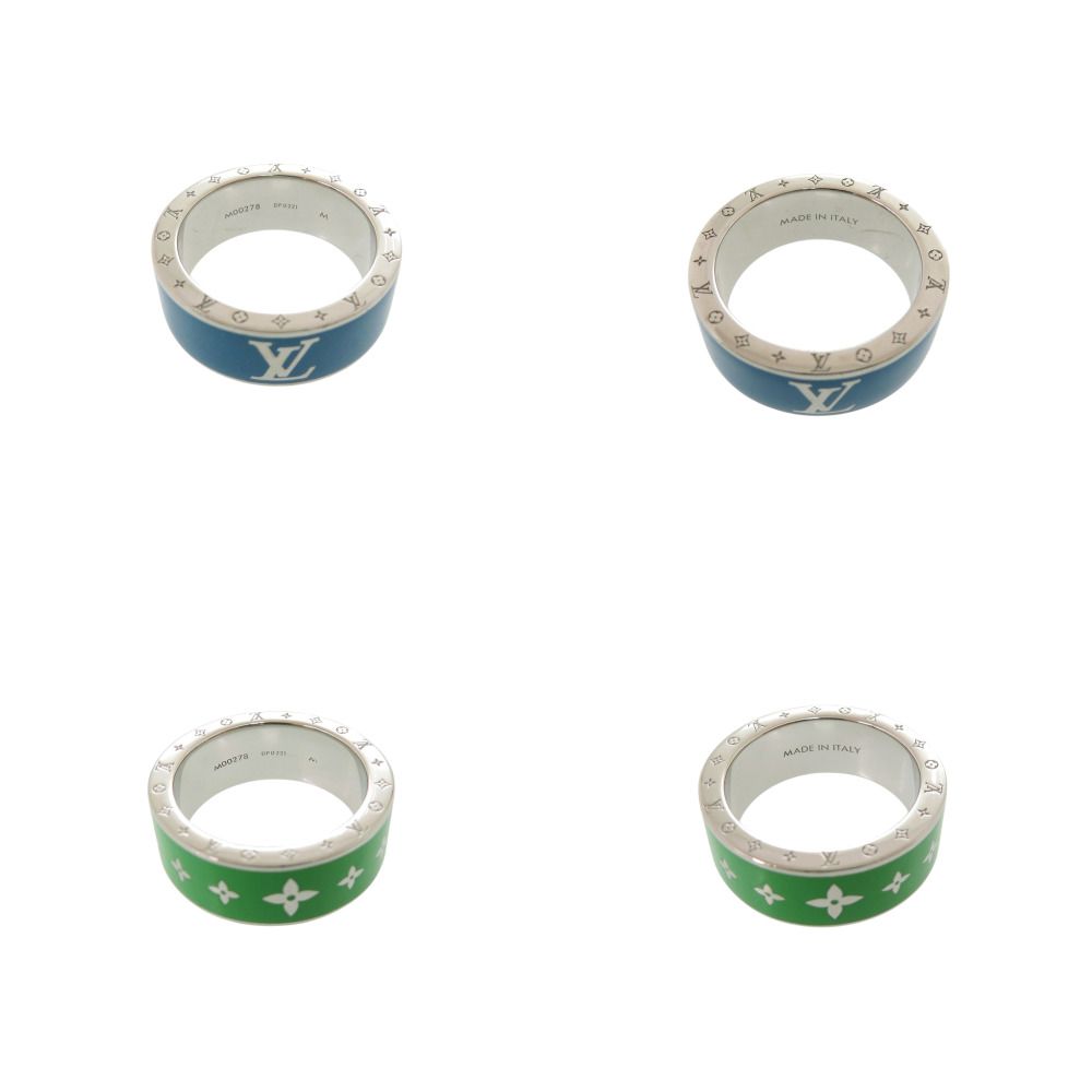 Louis Vuitton Bague Rainbow Set Metal Blue Green Ring — view 5