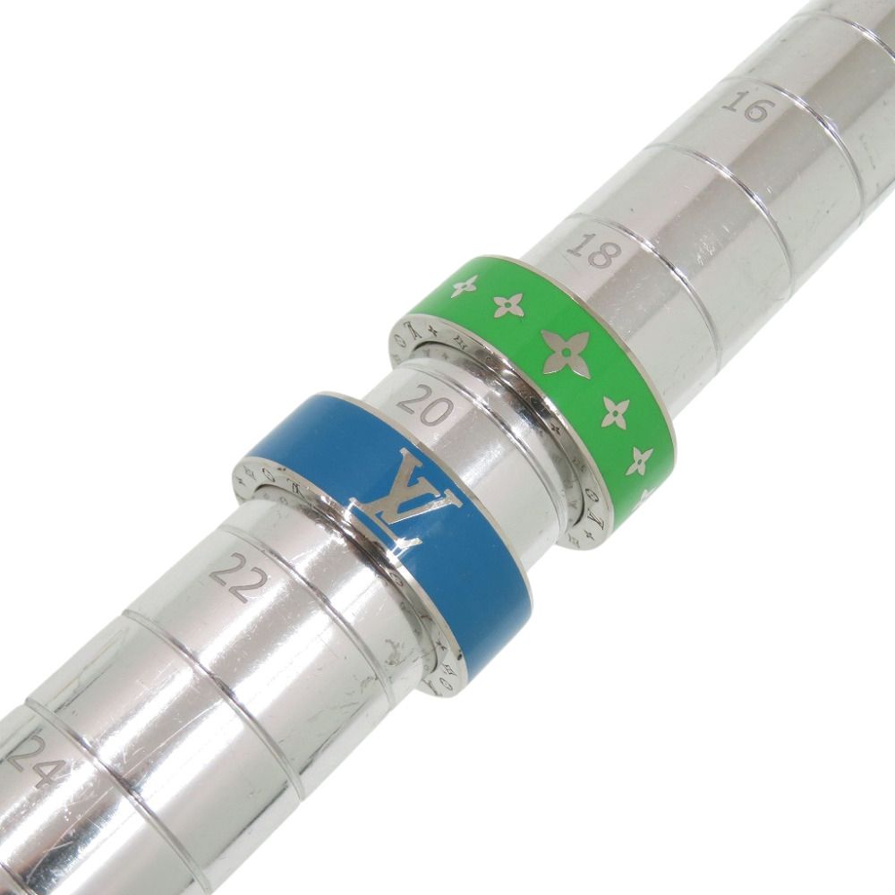 Louis Vuitton Bague Rainbow Set Metal Blue Green Ring — view 6