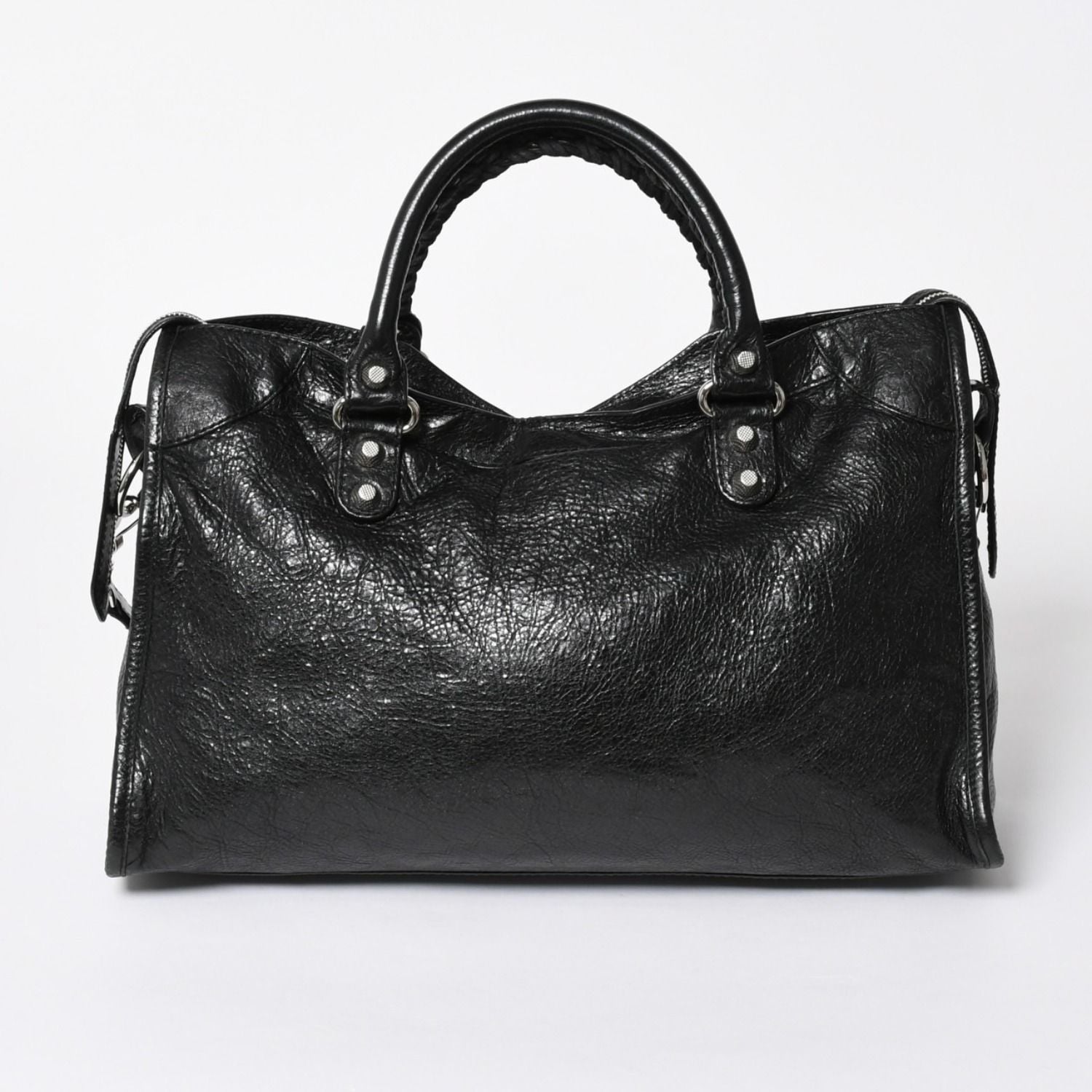 Balenciaga the Giant City 2-Way Shoulder Bag Black Silver — view 2