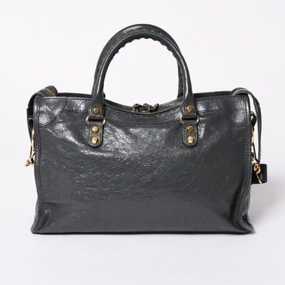 Balenciaga Classic City 2-Way Shoulder Bag Dark Gray Gold — view 2