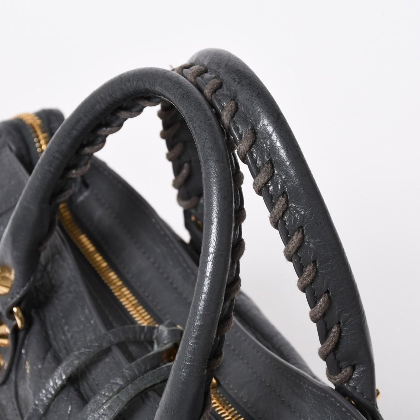 Balenciaga Classic City 2-Way Shoulder Bag Dark Gray Gold — view 5
