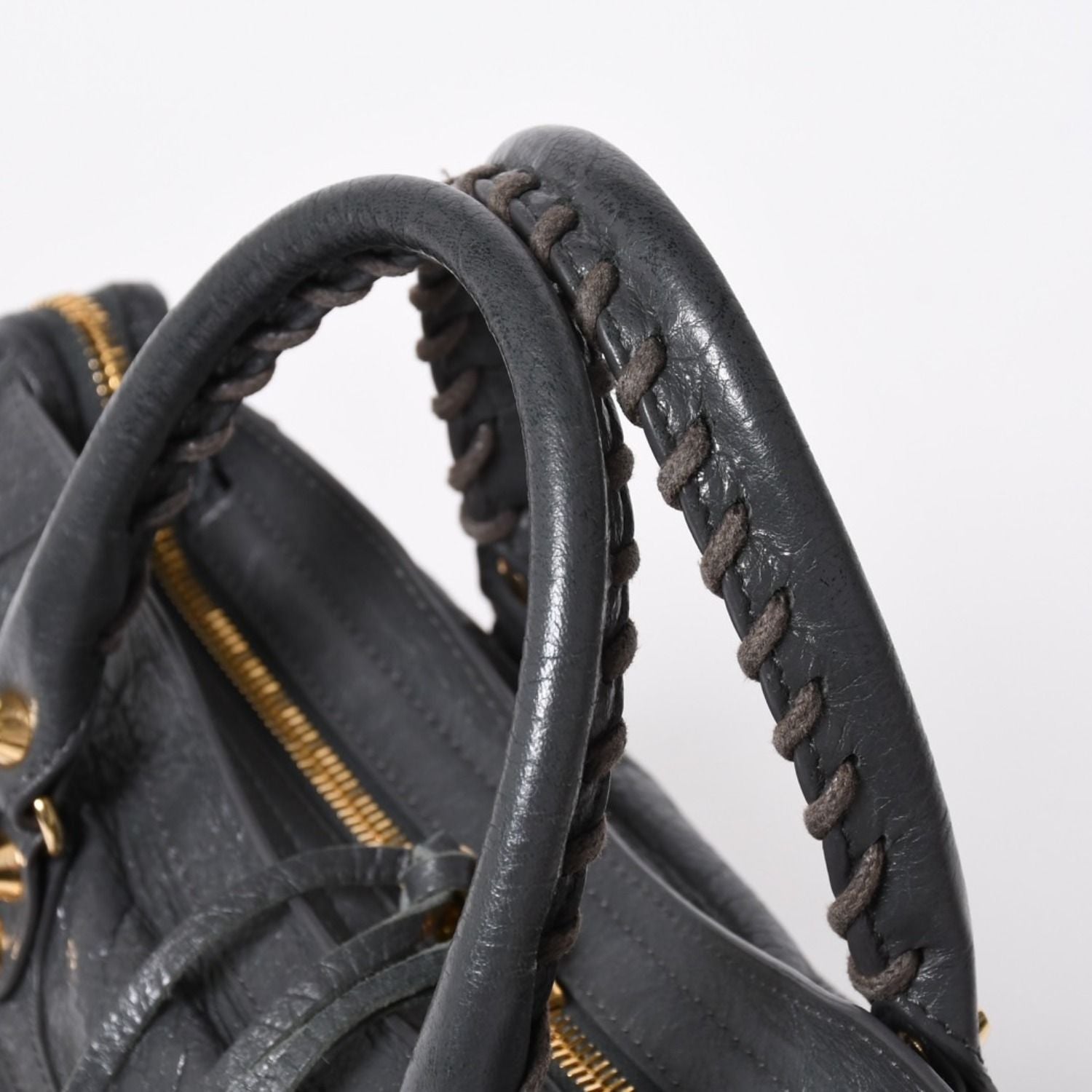 Balenciaga Classic City 2-Way Shoulder Bag Dark Gray Gold — view 5
