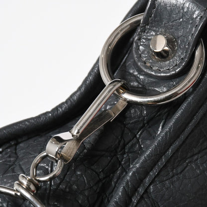 Balenciaga Classic Mini City 2-Way Shoulder Bag Dark Gray Silver — view 7