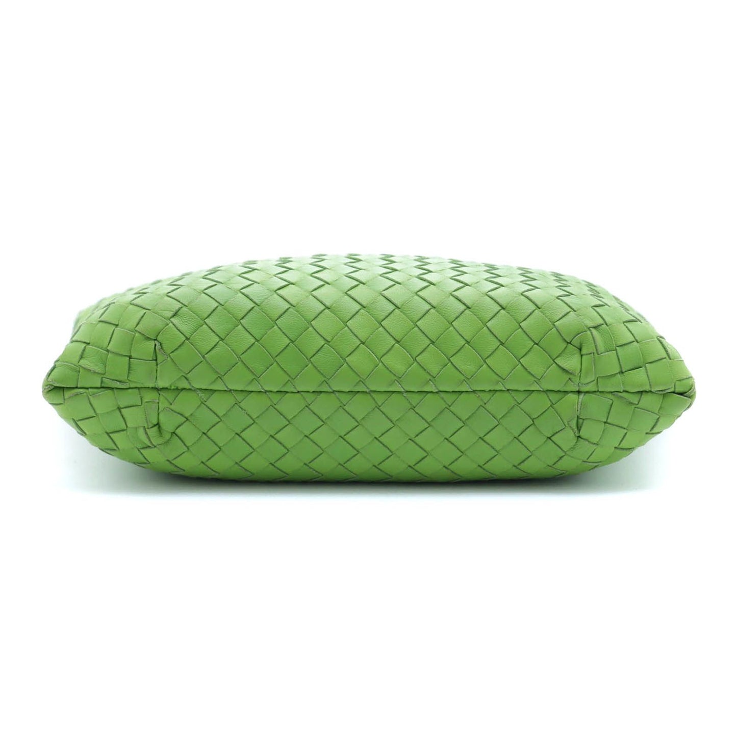Bottega Veneta Intrecciato Capri Handbag Green Leather — view 3
