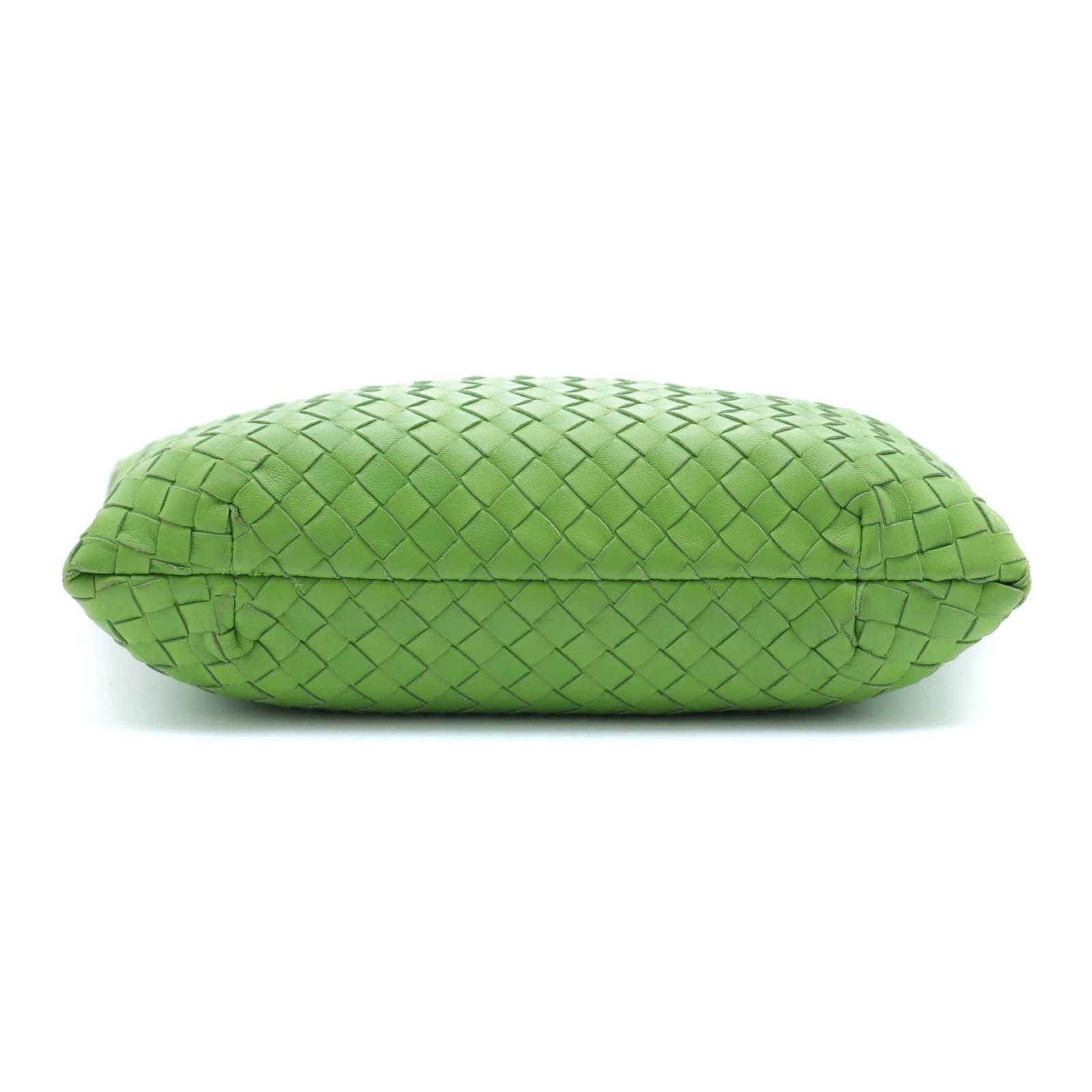 Bottega Veneta Intrecciato Capri Handbag Green Leather — view 3