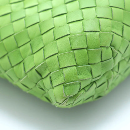 Bottega Veneta Intrecciato Capri Handbag Green Leather — view 8