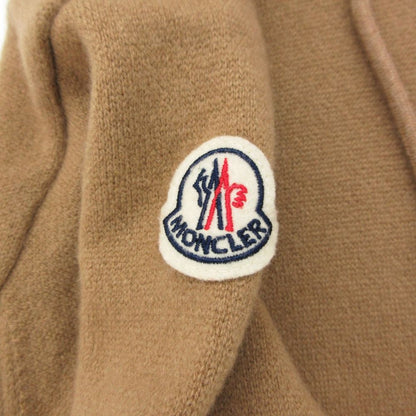 Moncler Hoodie Long Sleeve Wool Cashmere Blend Trim Pullover Arm Logo Patch — view 3