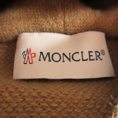 Moncler Hoodie Long Sleeve Wool Cashmere Blend Trim Pullover Arm Logo Patch — view 5