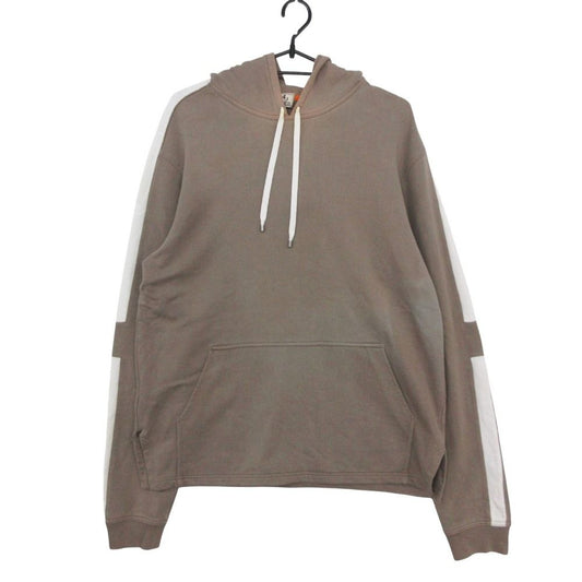 Hermes Hoodie Run H Sweatshirt Pullover Logo Side Line Beige