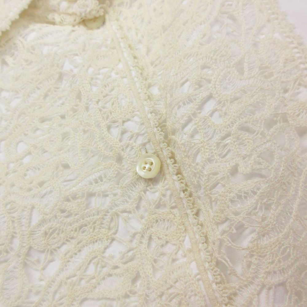 Dior Blouse Lace Shirt Gilet Vest Sleeveless Trunk Show Top White — view 4