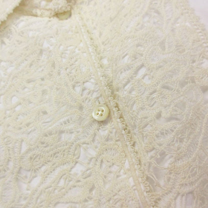 Dior Blouse Lace Shirt Gilet Vest Sleeveless Trunk Show Top White — view 4