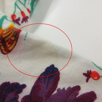 Gucci Dress Vintage Floral Linen Short Sleeve Collared Pattern Flower White — view 8