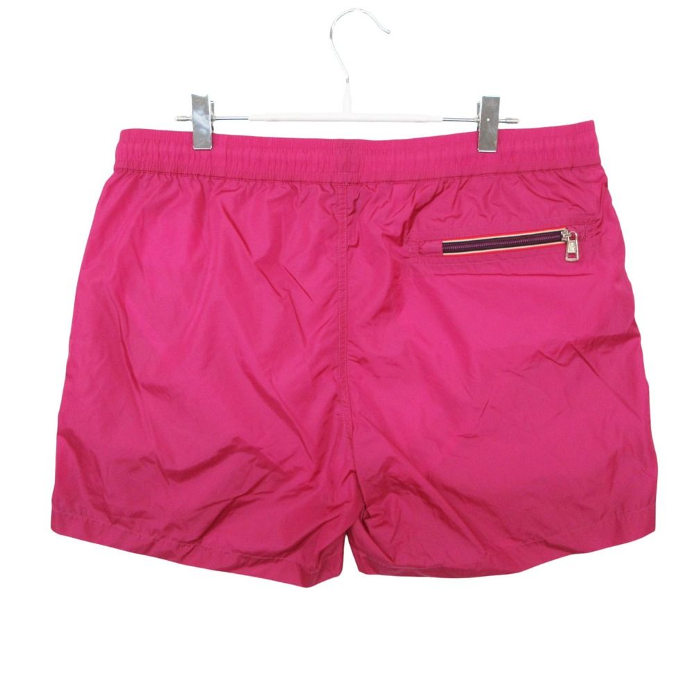 Moncler Shorts Nylon Logo Patch Amphibious Boxer Mare Swimwear Rose Pink LL — view 2
