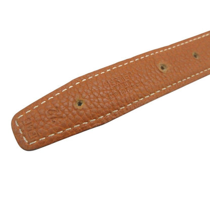 Hermes Belt Margiela Era Mini Constance Reversible Silver H Buckle Camel 72 — view 6