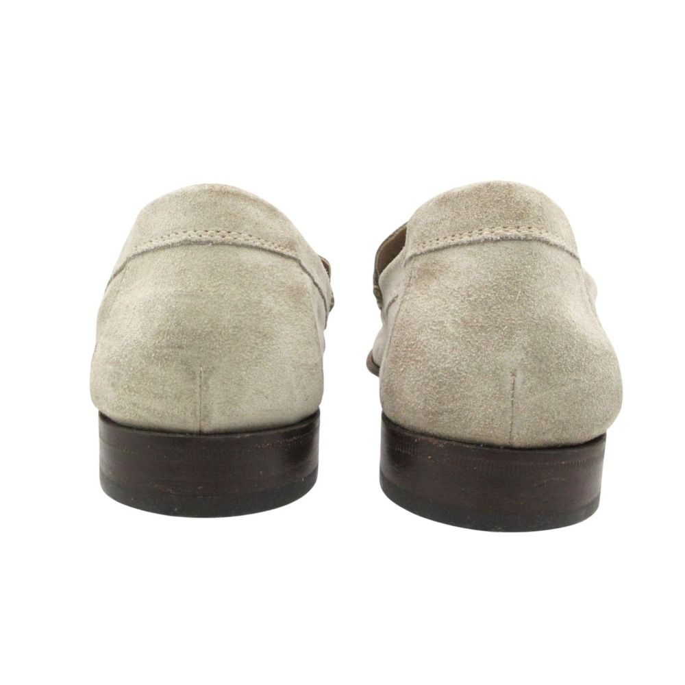 Dolce & Gabbana Loafers Bit Logo Suede Leather Slip-on Shoes Pastel Green 7 — view 5