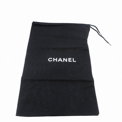 Chanel Pumps CC Logo Flat Shoes Black — view 8