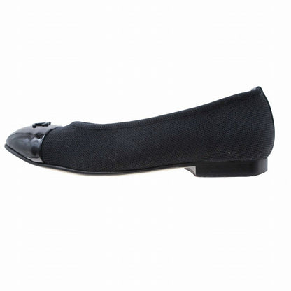Chanel Pumps CC Logo Flat Shoes Black — view 3