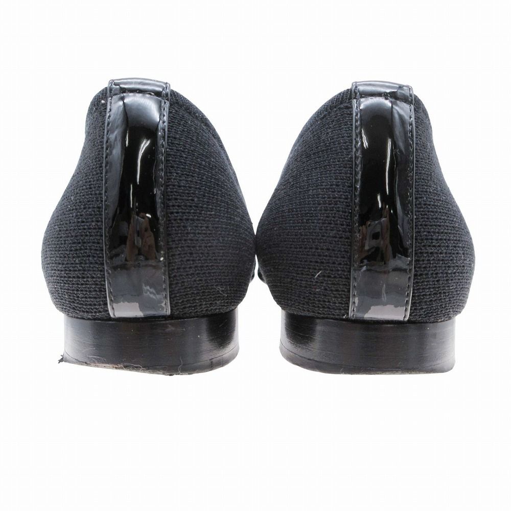 Chanel Pumps CC Logo Flat Shoes Black — view 5