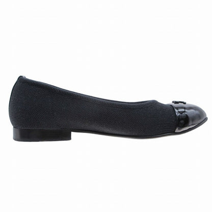 Chanel Pumps CC Logo Flat Shoes Black — view 2