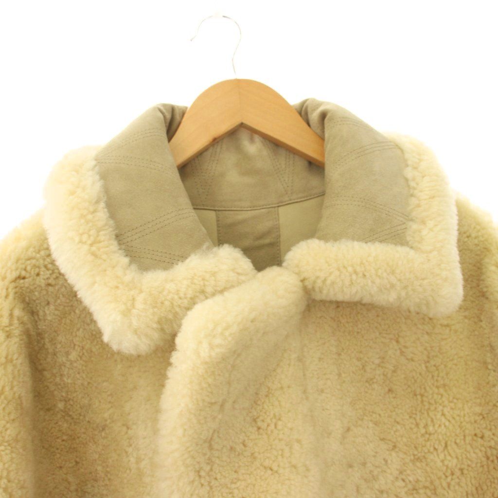 Bottega Veneta Reversible Shearling Jacket Zip Up Beige 36 — view 6