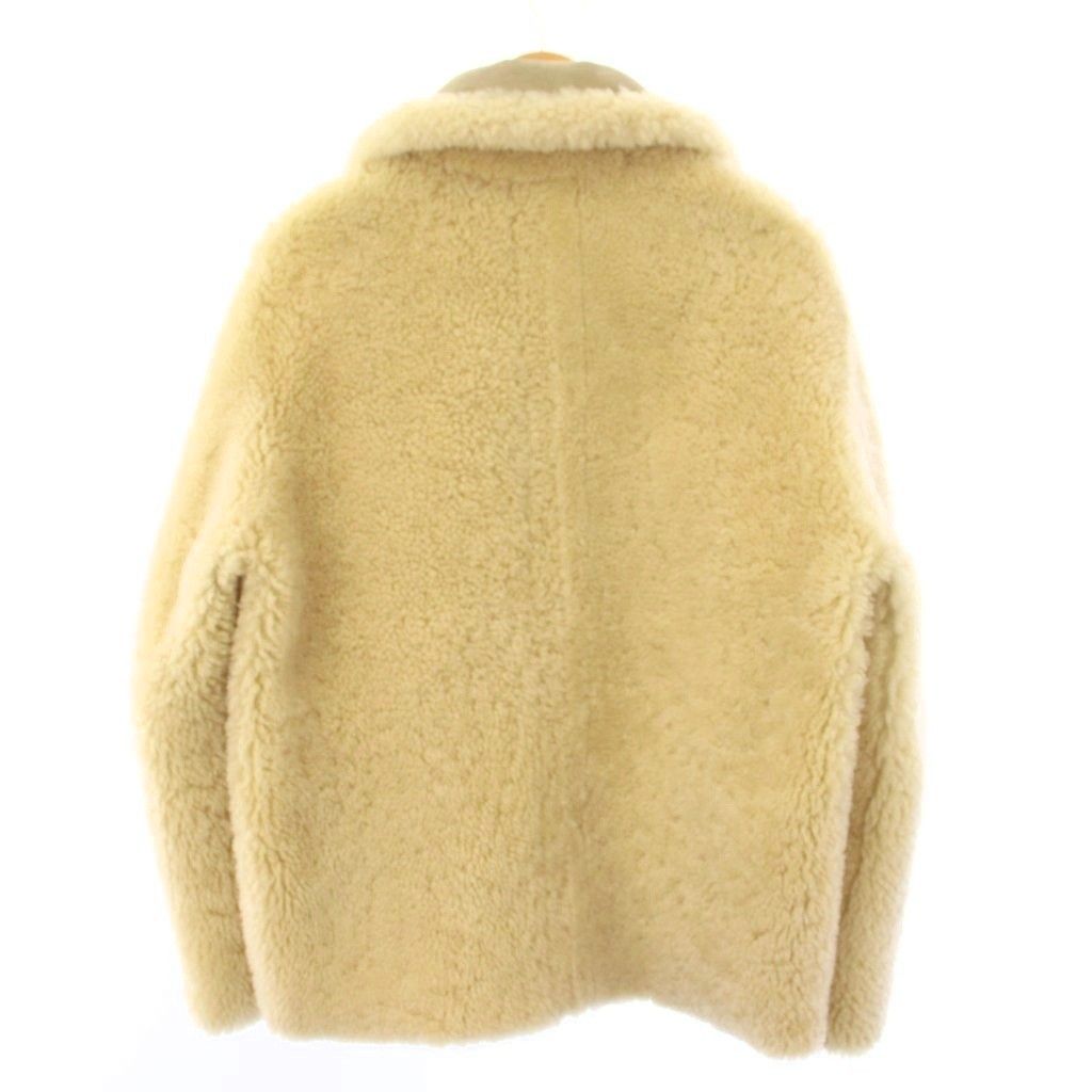 Bottega Veneta Reversible Shearling Jacket Zip Up Beige 36 — view 5