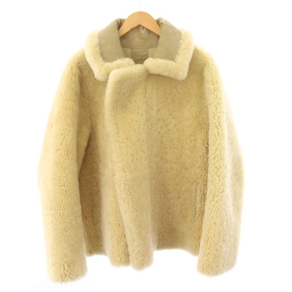 Bottega Veneta Reversible Shearling Jacket Zip Up Beige 36 — view 4