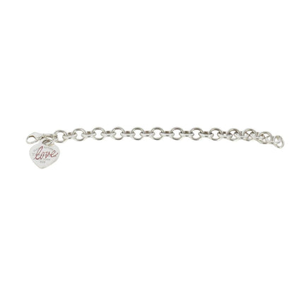 Tiffany & Co Return to Tiffany Enamel Love Heart Charm Bracelet Silver — view 5