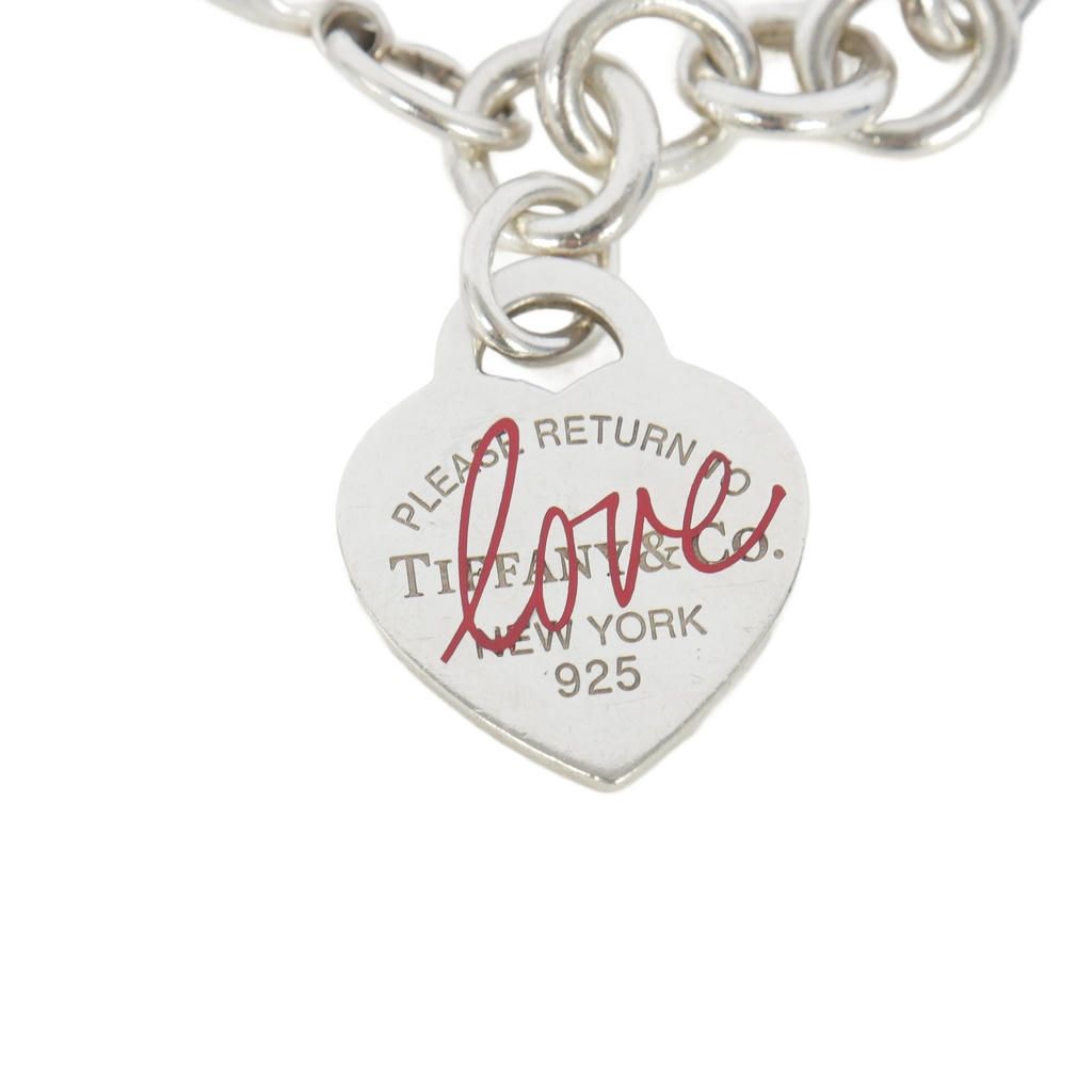 Tiffany & Co Return to Tiffany Enamel Love Heart Charm Bracelet Silver — view 2