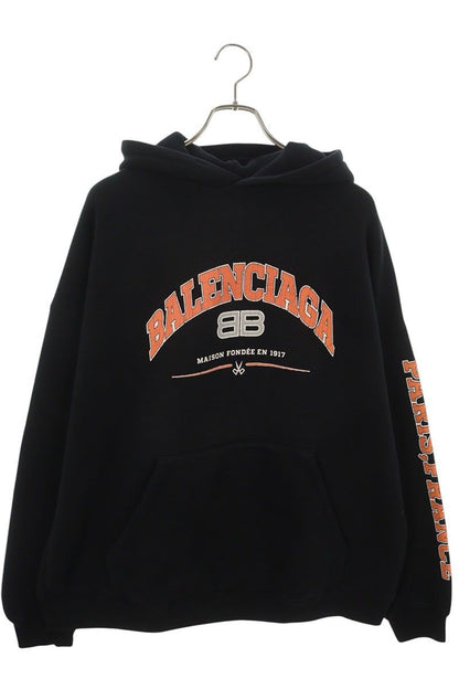 Balenciaga Carre Logo Pullover Hoodie