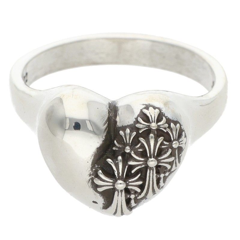 Chrome Hearts I P Heart Silver Ring