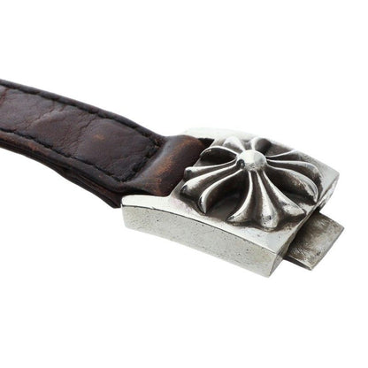 Chrome Hearts Harness Clasp Leather Bracelet — view 4
