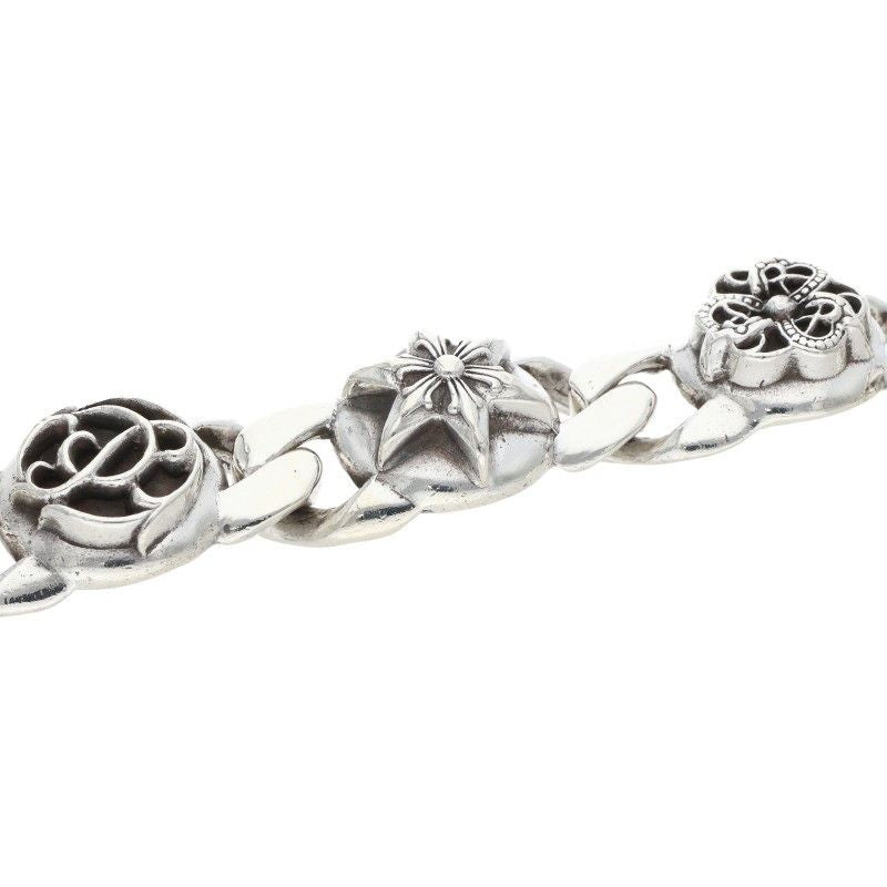 Chrome Hearts Multi Link Vintage Silver Bracelet — view 5