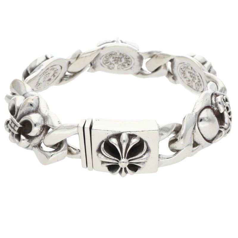 Chrome Hearts Multi Link Vintage Silver Bracelet