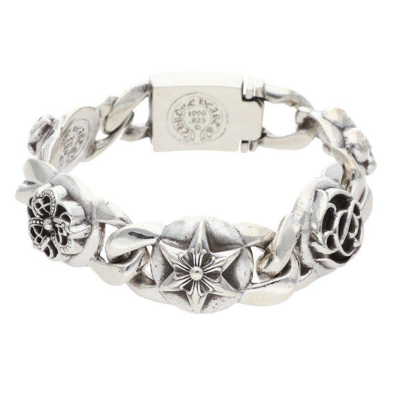Chrome Hearts Multi Link Vintage Silver Bracelet — view 2