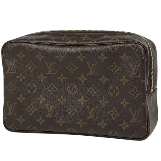 Louis Vuitton Trousse Twillet 28 Makeup Pouch Second Monogram Brown