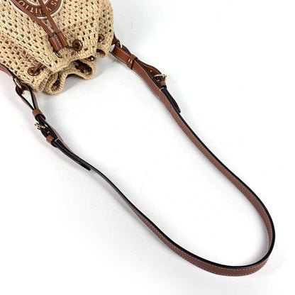 Louis Vuitton Noe BB Shoulder Bag Drawstring Raffia Natural — view 6