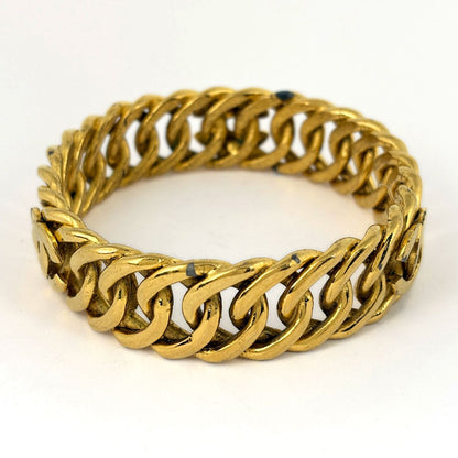 Chanel Bangle CC Logo Gold Plated Bracelet — view 3