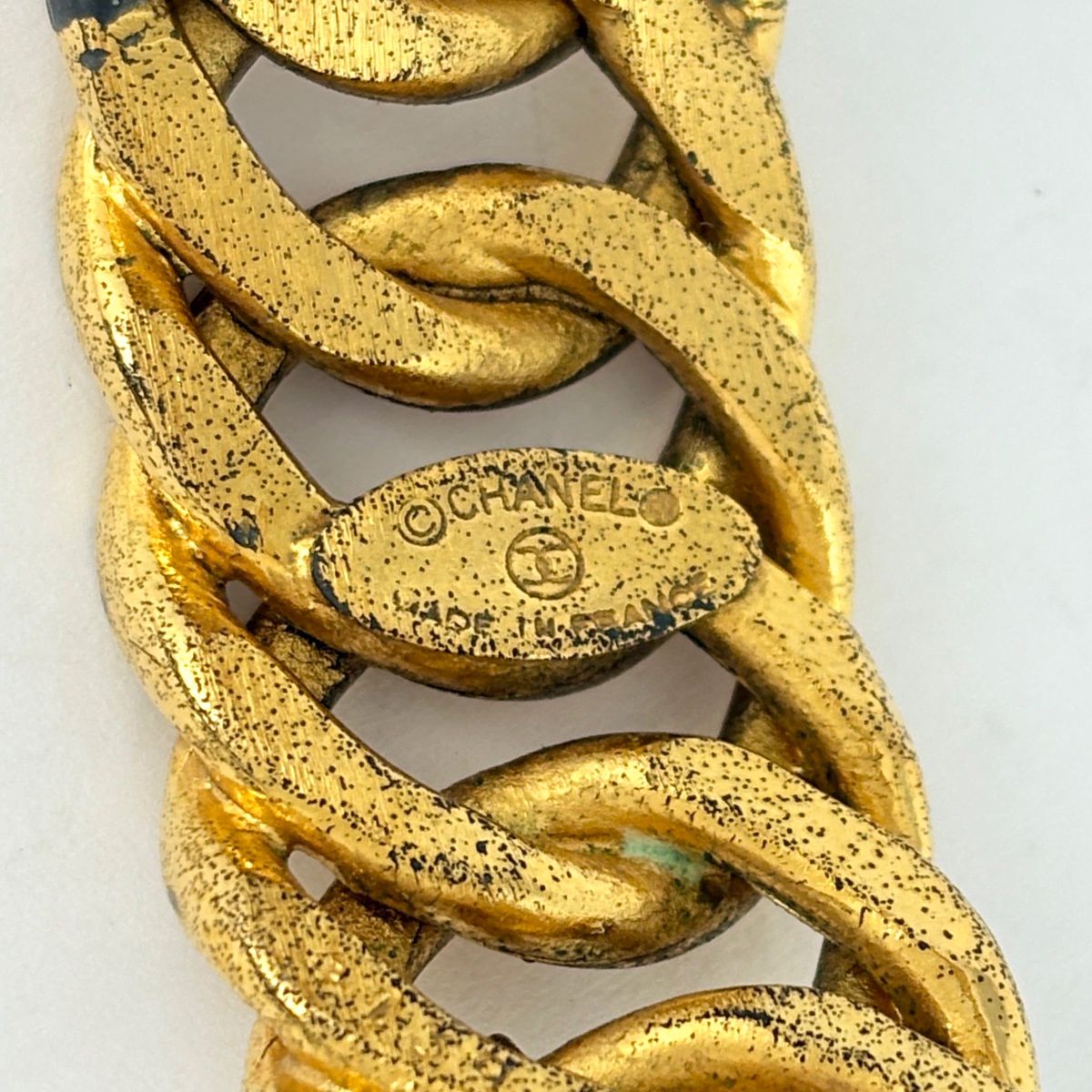 Chanel Bangle CC Logo Gold Plated Bracelet — view 6
