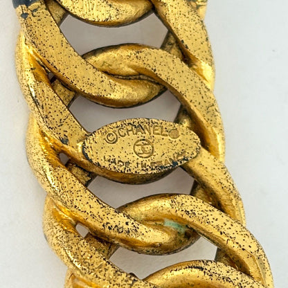Chanel Bangle CC Logo Gold Plated Bracelet — view 6