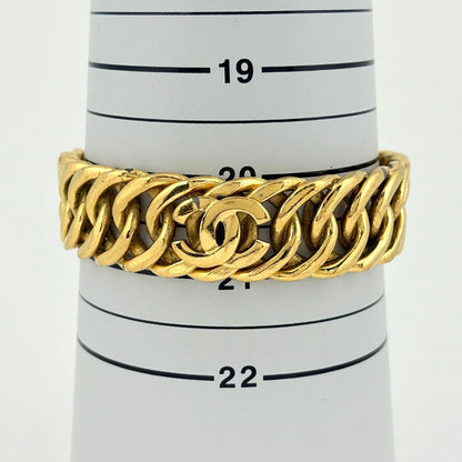 Chanel Bangle CC Logo Gold Plated Bracelet — view 7