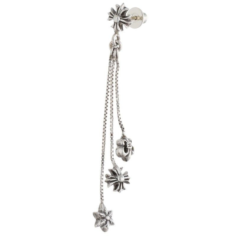 Chrome Hearts Jojo PST Plsbs L Silver Earrings