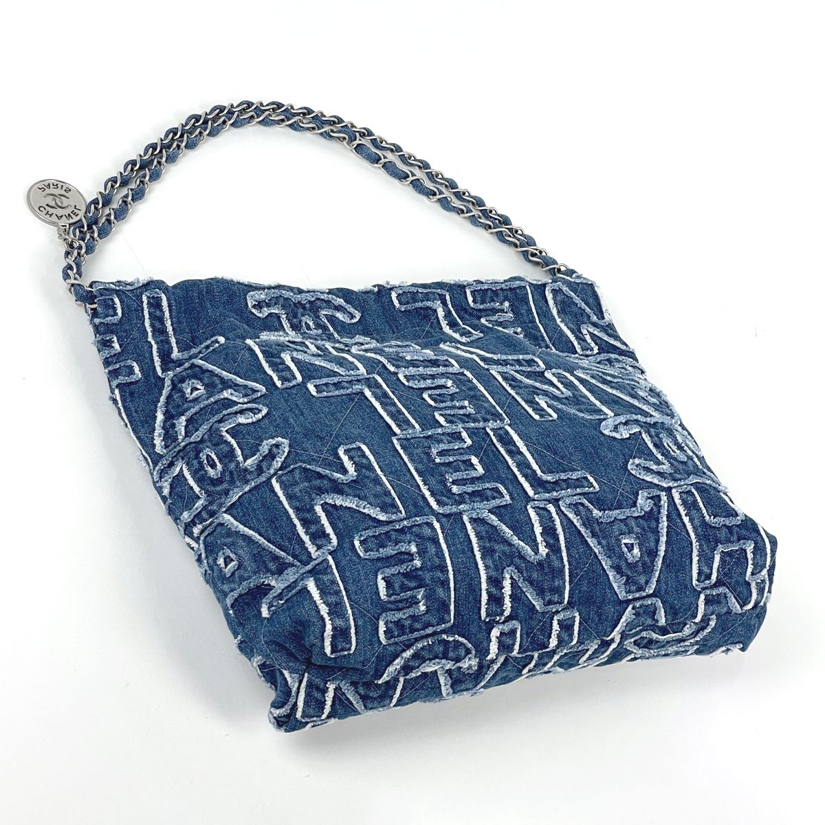 Chanel Shoulder Bag Chanel 22 Denim Blue — view 2