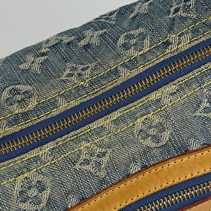 Louis Vuitton Baggy PM Shoulder Bag Monogram Denim Blue — view 6