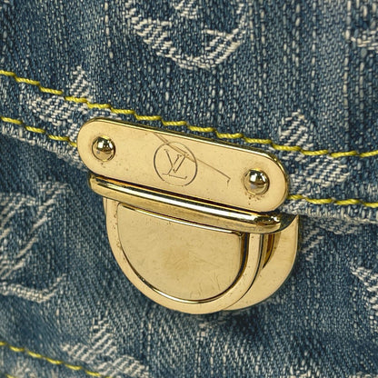 Louis Vuitton Baggy PM Shoulder Bag Monogram Denim Blue — view 4