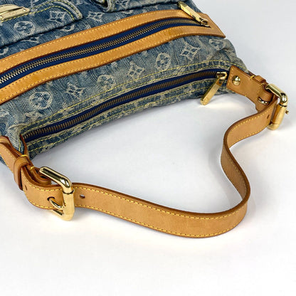Louis Vuitton Baggy PM Shoulder Bag Monogram Denim Blue — view 8