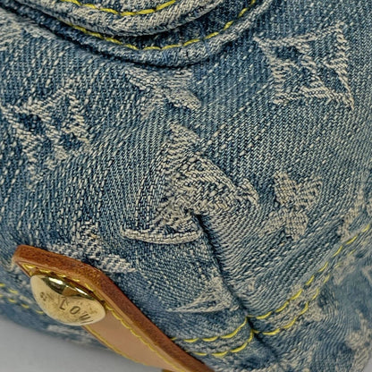 Louis Vuitton Baggy PM Shoulder Bag Monogram Denim Blue — view 3